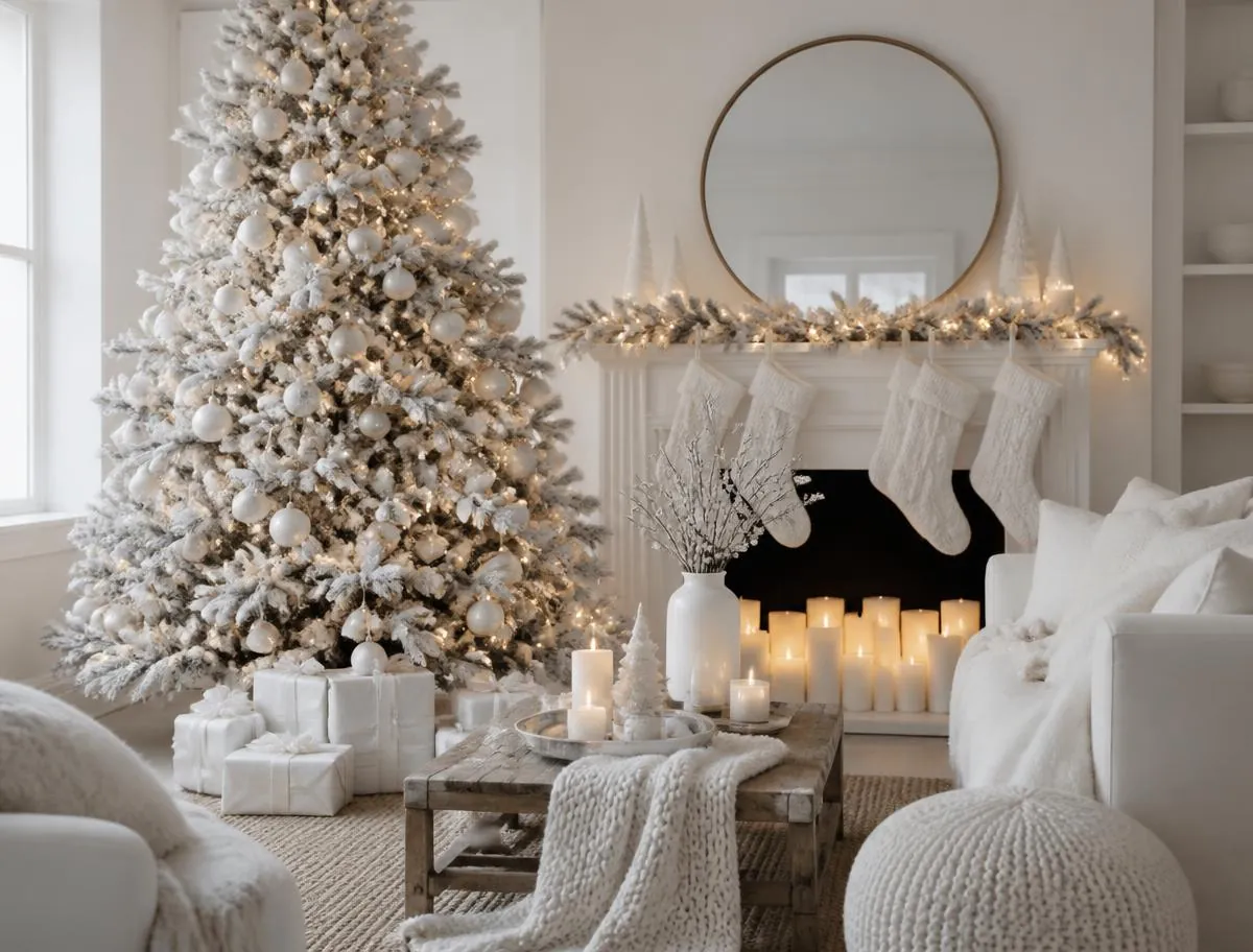 A White Christmas Christmas decorating style