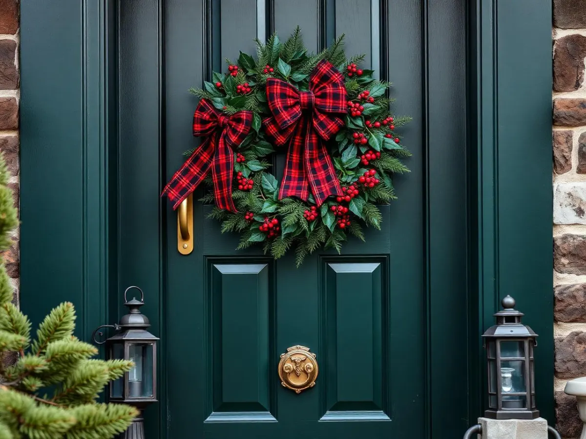 Tartan Door Wreath