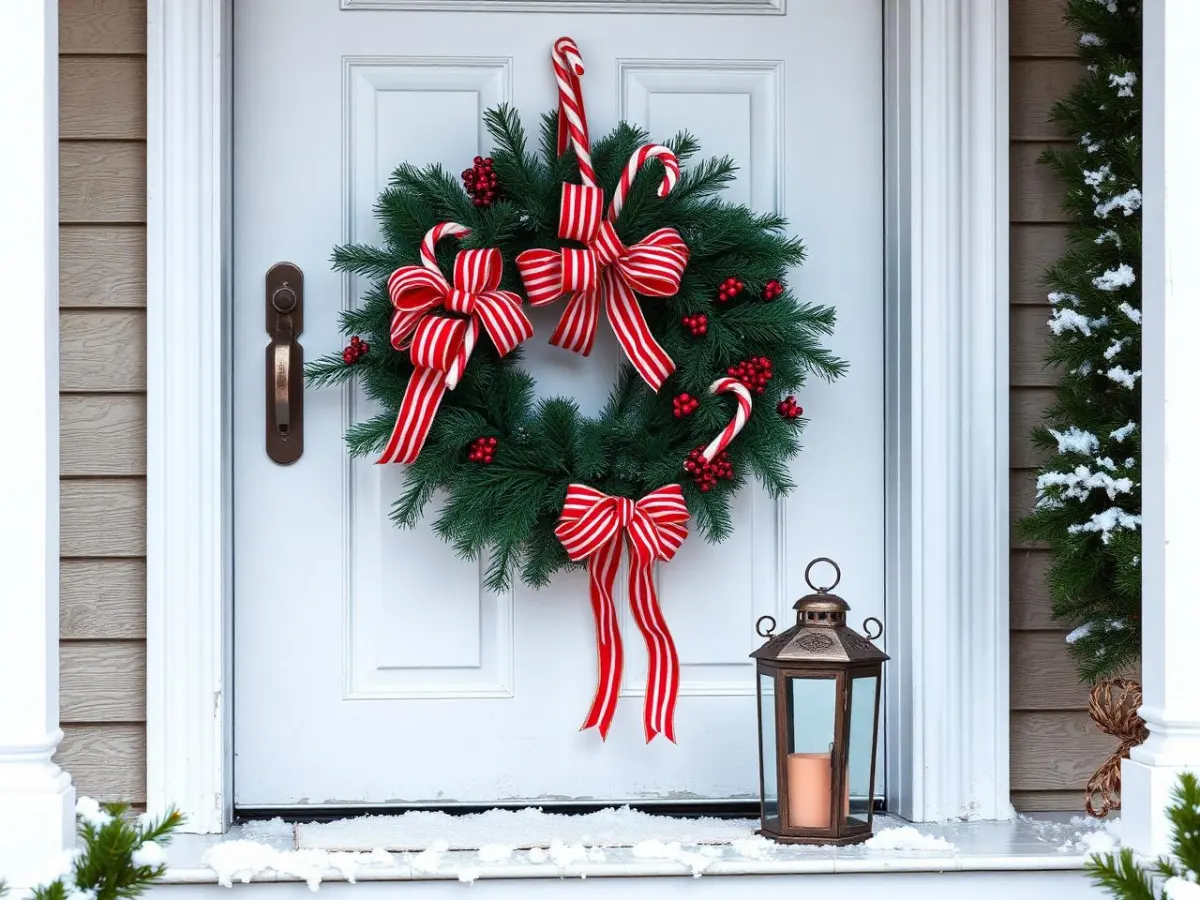 Striped Door Welcome