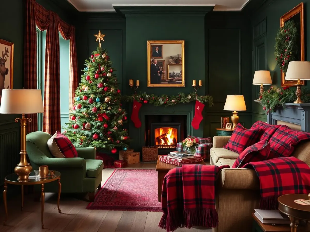 Tartan Country Living Room