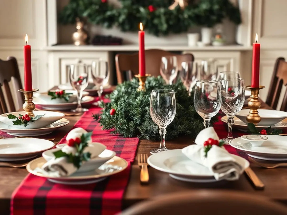 Tartan Christmas Table