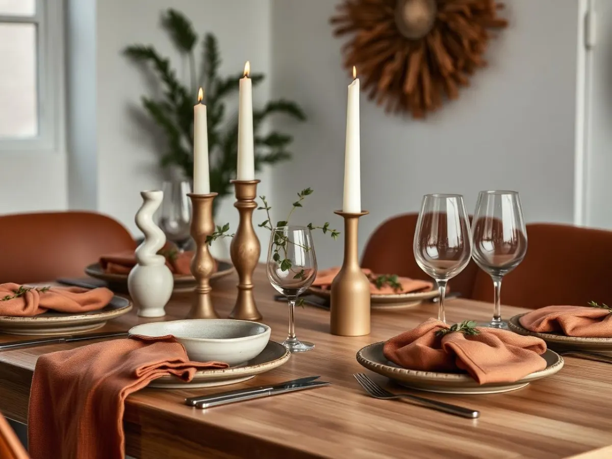 Modern Christmas Table