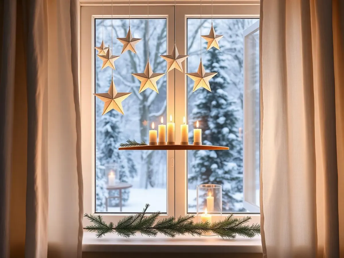 Paper Stars at the Window